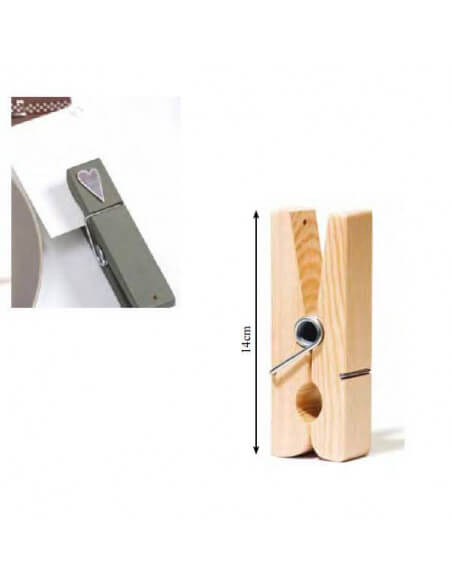 PINZA DE MADERA DE 14 CM.