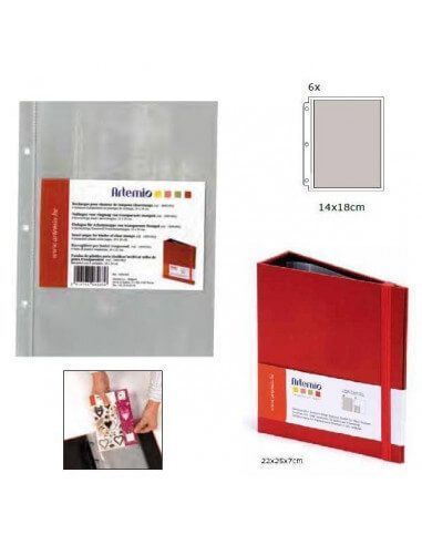 RECAMBIOS PARA ALBUM DE SELLOS O TAMPONES TRANSPARENTES
