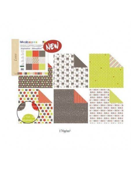 BLOC DE NOTAS IDEAL PARA ESTAMPADO MODELO LOVE 30,5 X 30,5 CM.