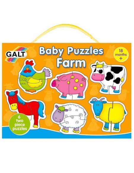 PUZZLE 2 PIEZAS ANIMALES DE GRANJA