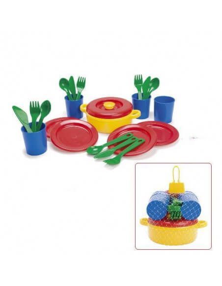 JUEGO VAJILLA 4 SERVICIOS 22 PIEZAS