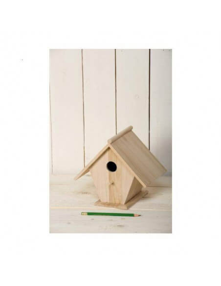 Casa de pájaro en madera Neo Hobby para decorar
