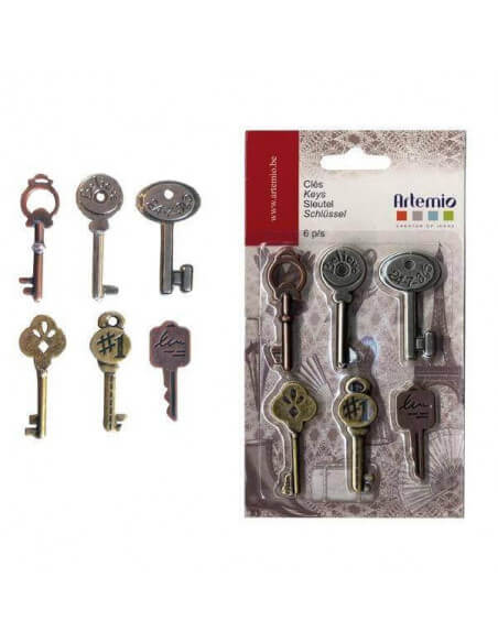Llaves antiguas decorativas scrapbooking manualidades Artemio