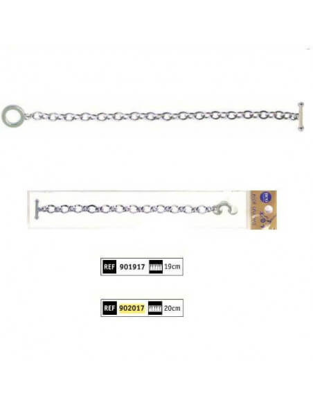 Pulsera brazalete charms personalizable 19 cm Neo Bisutería