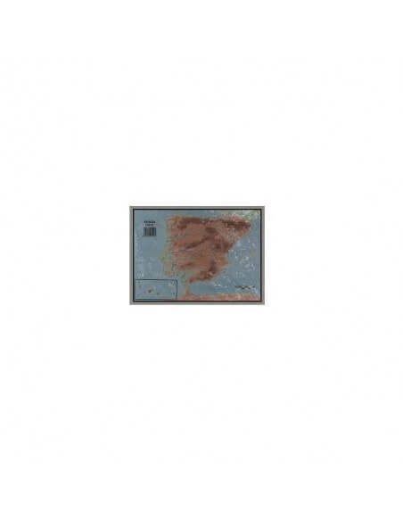 Paquete de mapas mudos físico España Selvi 50 unidades