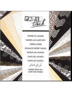 Bloc papeles del mundo negro Clairefontaine 20 hojas A4