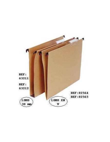 CARPETA COLGANTE CON  VISOR SUPERIOR CORTO**