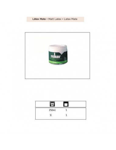 rekar látex plástico mate 250ml para scrapbooking
