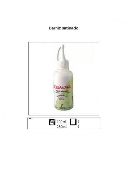 barniz satinado a base de agua 100ml para decoupage