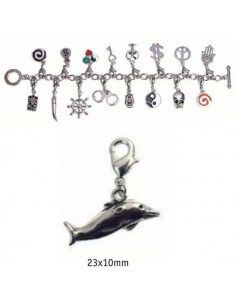 charms plata moto 23x13mm Neo Bisutería blister de 2 unidades 2
