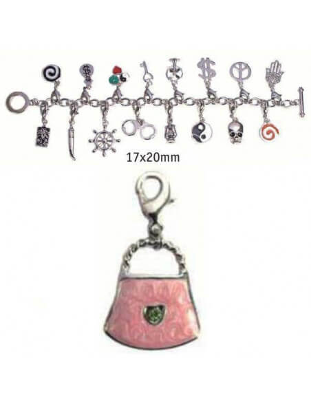 CHARMS CON CIERRE DE COLOR PLATA BLISTER 2 UND