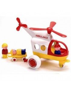 HELICOPTERO AMBULANCIA CON CAMILLA Y 3 M