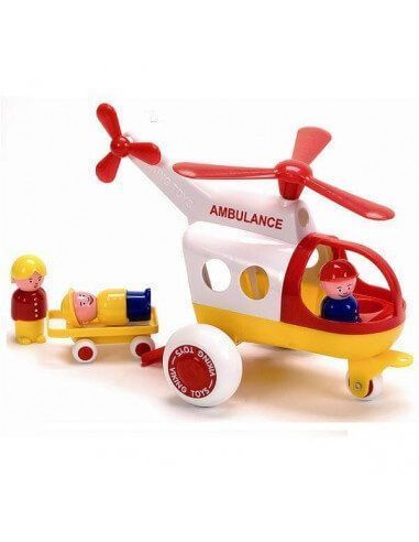 HELICOPTERO AMBULANCIA CON CAMILLA Y 3 M