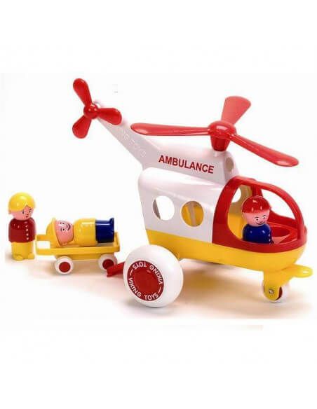 HELICOPTERO AMBULANCIA CON CAMILLA Y 3 M