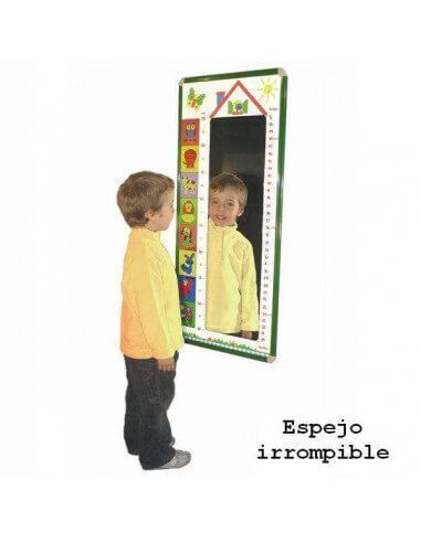 medidor de altura infantil con espejo irrompible Henbea