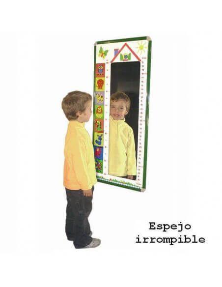 medidor de altura infantil con espejo irrompible Henbea