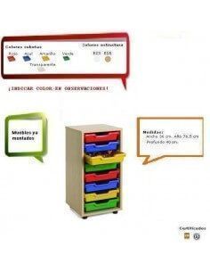 mueble cubetero MOBEDUC haya para colegios