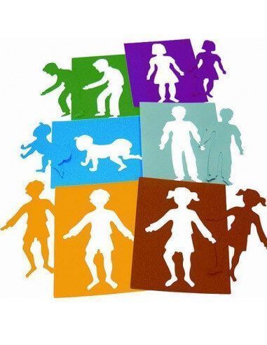 plantillas infantiles Henbea colores sólidos para manualidades