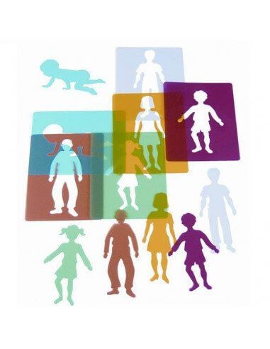 plantillas translúcidas modelo personas Henbea para manualidades