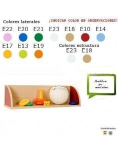 balda infantil MOBEDUC con laterales redondeados en haya