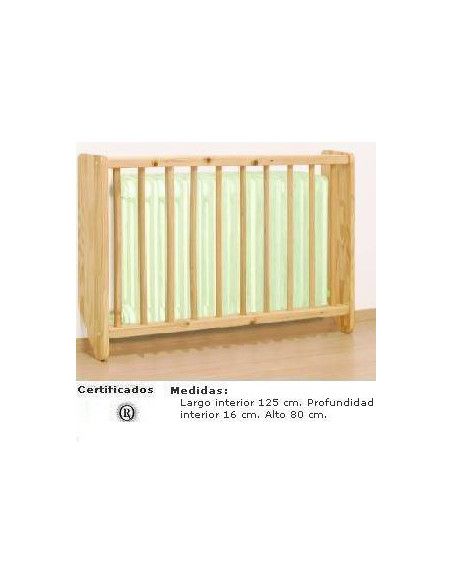 cubreradiador MOBEDUC para guarderías de madera con barrotes