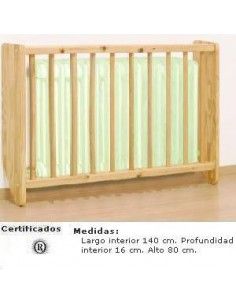 cubreradiador MOBEDUC para colegios de madera con barrotes