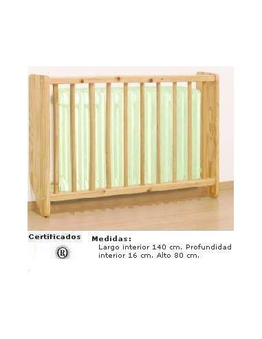 cubreradiador MOBEDUC para colegios de madera con barrotes