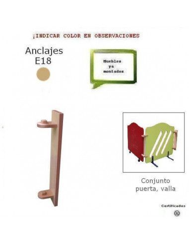 soporte de valla para guarderías MOBEDUC en melamina de haya