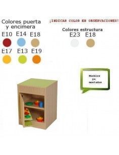 frigorífico infantil MOBEDUC de madera para colegios