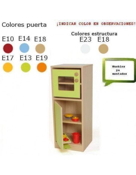 microondas infantil con frigorífico MOBEDUC para colegios