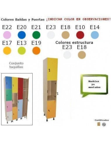 taquillero de 3 puertas MOBEDUC para centros escolares