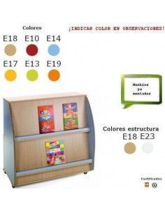 expositor de libros MOBEDUC para centros escolares en haya