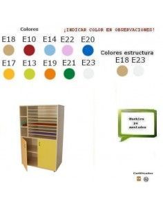 armario de cartulinas MOBEDUC con puertas para colegios