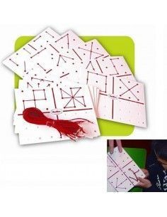 figuras para hilar 9 puntos Henbea tarjetas educativas