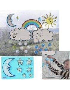 símbolos meteorológicos didácticos Henbea para aulas infantiles