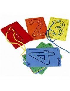 Juego de hilar con números Henbea para infantil
