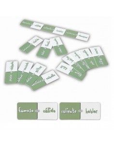 dominó de sinónimos de Henbea juego educativo