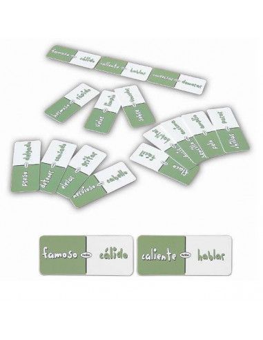 dominó de sinónimos de Henbea juego educativo