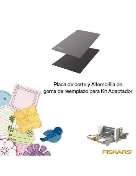 PLACA CORTE Y ALFOMBRILLA PARA EL KIT ADAPTADOR TROQUELADORA FUSE DE FISKARS