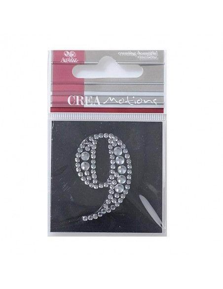 monograma-adhesivo-artoz-numero-9-scrapbooking-manualidades