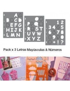 PLANTILLA DE LETRAS Y NUMEROS PARA MANUALIDADES