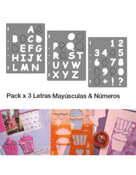 PLANTILLA DE LETRAS Y NUMEROS PARA MANUALIDADES