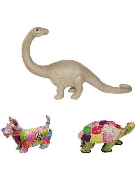 BRONTOSAURIO DE CARTON PIEDRA PARA DECORAR