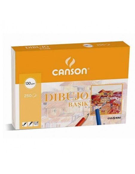 BLOC DE LAMINAS BASIK A4 LISA 130 GR CAJA DE 250 H 210 X 297 CM
