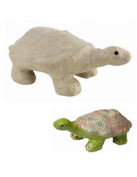 TORTUGA DE PAPEL MACHE PARA MANUALIDADES