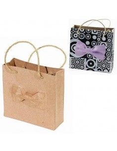 BOLSA CORDON CON LAZO EN CARTON PIEDRA PARA DECOPATCH