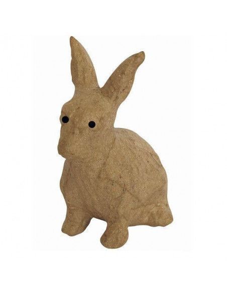 FIGURA DE CONEJO EN PAPEL MACHE PARA PINTAR O DECORAR