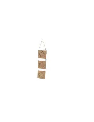 CUADROS DE FOTO COLGANTES EN FORMA DE FLOR DE PAPEL MACHE PARA DECORAR 8X29 I:Ø5,5