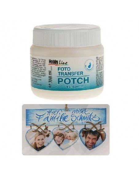 FOTO TRANSFER POTCH TRANSPARENTE PARA LA CREACION DE COLLAGES CON FOTOGRAFIAS 150 ML