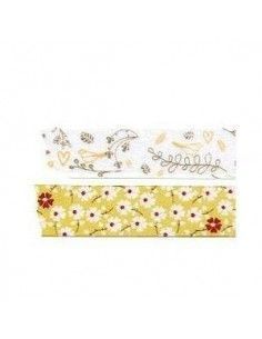CINTA ADHESIVA DE PAPEL WASHI PACK DE 2 UNIDADES 1,5X100CM